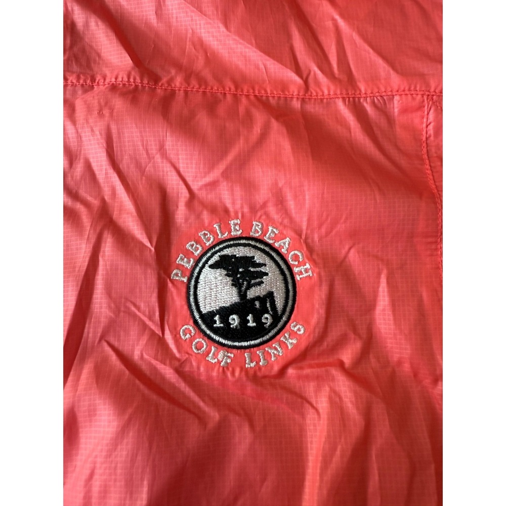 Nike Golf Pebble Beach Golf Link Full Zip Windbreaker | Pink | Womens Medium - Picture 9 of 15